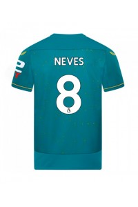 Wolves Ruben Neves #8 Voetbaltruitje Uit tenue 2022-23 Korte Mouw